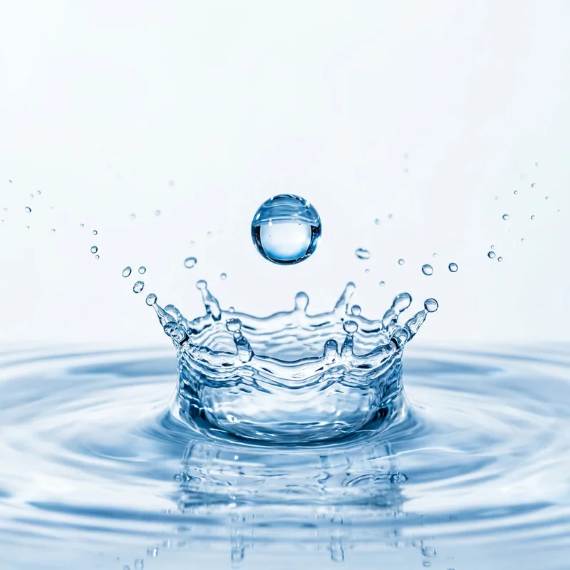 Agua pura cristalina